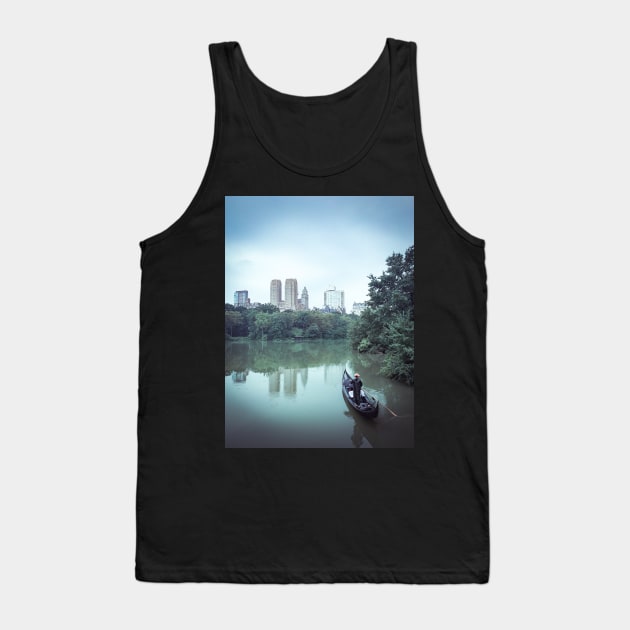 Central Park Gondola Boat Ride New York City Tank Top by eleonoraingrid